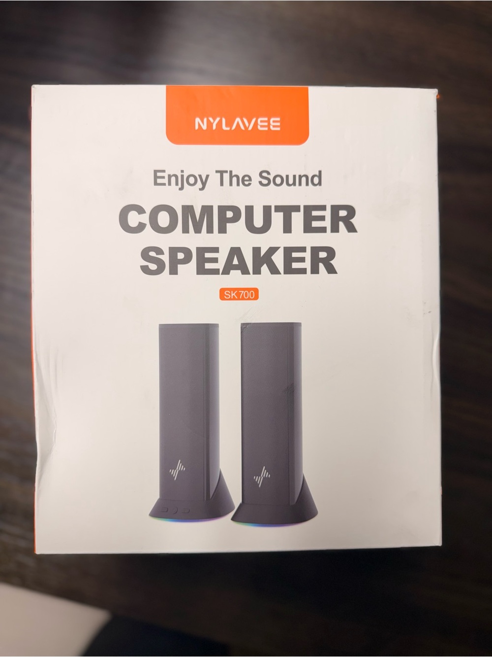 N.Y.L.A. SK700 Gray Portable Computer Speakers - Stereo Pair